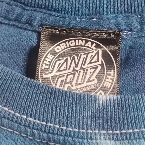 SANTA CRUZ Skateboards VINTAGE 90s Y2K UNISEX Men's (M) Women's (L) Tie-Dye Crop - Picture 5 of 12